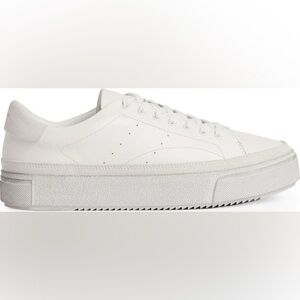 Allsaints Trish Platform Sneaker in White | SLIGHTLY USED